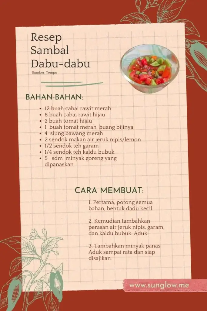 resep sambal dabu-dabu